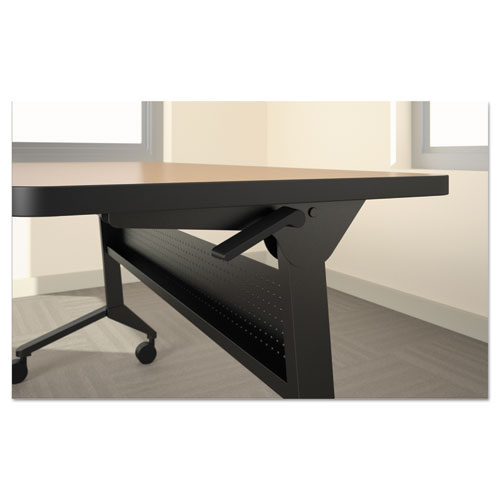 Image of Safco® Flip-N-Go Table Base, 70.5W X 21.25D X 27.88H, Black