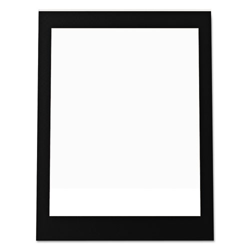 Image of Deflecto® Superior Image Black Border Sign Holder, 5 X 7, Slanted, Black/Clear
