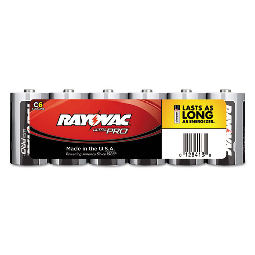Rayovac® Ultra Pro Alkaline Batteries, C, 6/Pack