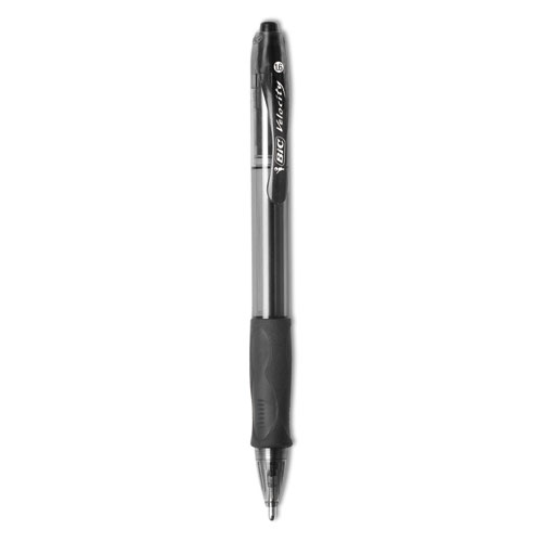 Velocity Atlantis Bold Retractable Ballpoint Pen, 1.6mm, Black Ink & Barrel, 36/Pack