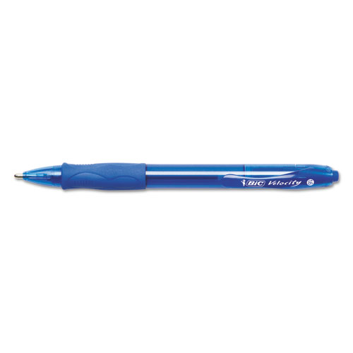 Velocity Atlantis Bold Retractable Ballpoint Pen, 1.6mm, Blue Ink & Barrel, 36/Pack