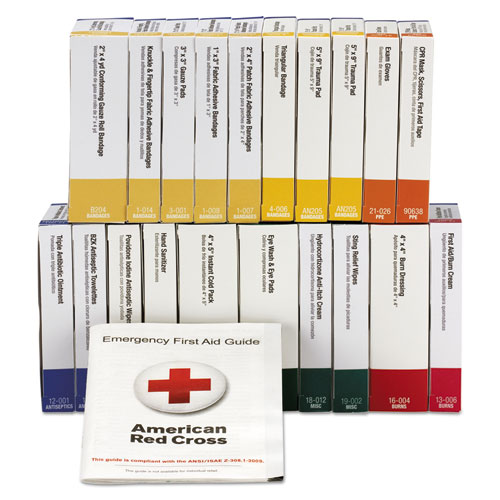 First Aid Only™ 24 Unit ANSI Class A+ Refill, 1 x 3 Adhesive Fabric Bandages, 16/Box