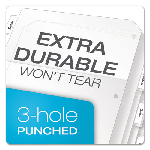 Image of Poly Ring Binder Pockets, 8.5 x 11, Clear, 5/Pack