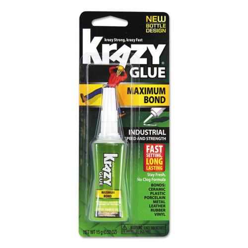 Maximum Bond Krazy Glue, 0.52 oz, Dries Clear