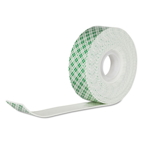 Image of Permanent High-Density Foam Mounting Tape, Holds Up to 15 lbs, 1 x 125, White