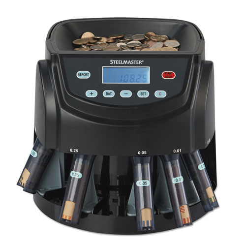 Steelmaster. 200200C Coin Counter/Sorter, Pennies Through Dollar Coins