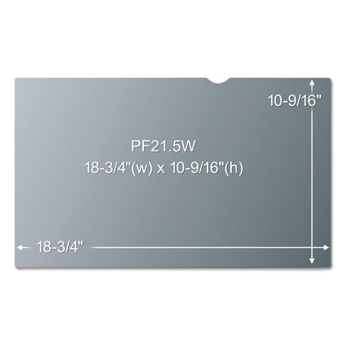 Image of 3M™ Antiglare Frameless Filter For 21.5" Widescreen Flat Panel Monitor, 16:9 Aspect Ratio