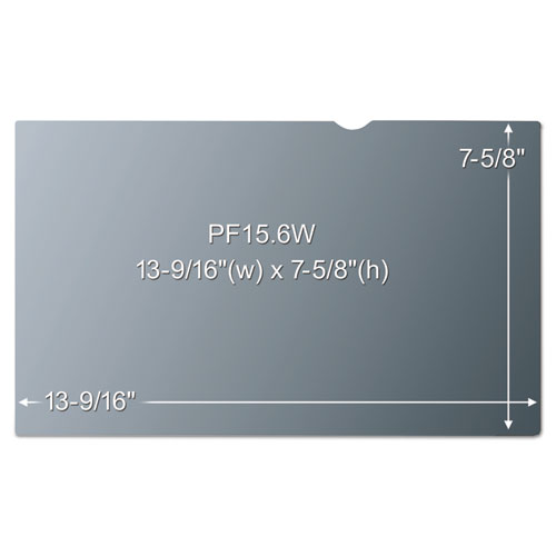 Image of 3M™ Frameless Blackout Privacy Filter For 14" Widescreen Laptop, 16:9 Aspect Ratio