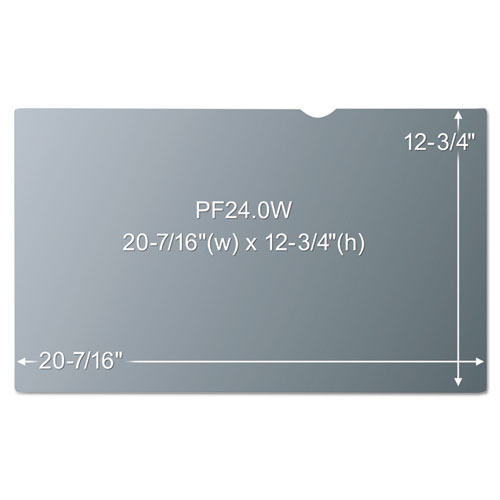 Image of 3M™ Frameless Blackout Privacy Filter For 24" Widescreen Flat Panel Monitor, 16:10 Aspect Ratio