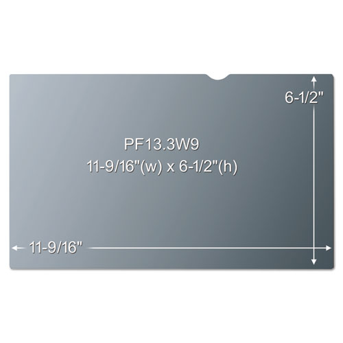 Image of 3M™ Frameless Blackout Privacy Filter For 13.3" Widescreen Laptop, 16:9 Aspect Ratio