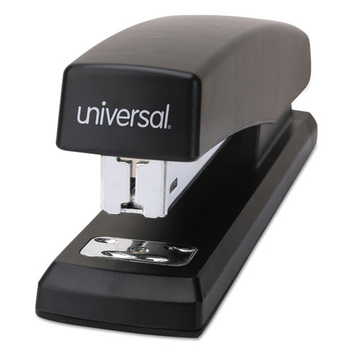 Image of Universal® Economy Full-Strip Stapler, 20-Sheet Capacity, Black