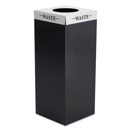 Safco® Square-Fecta Lid, Waste, Silver