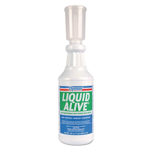 Dymon® LIQUID ALIVE Enzyme Producing Bacteria, 1 gal Bottle, 4/Carton