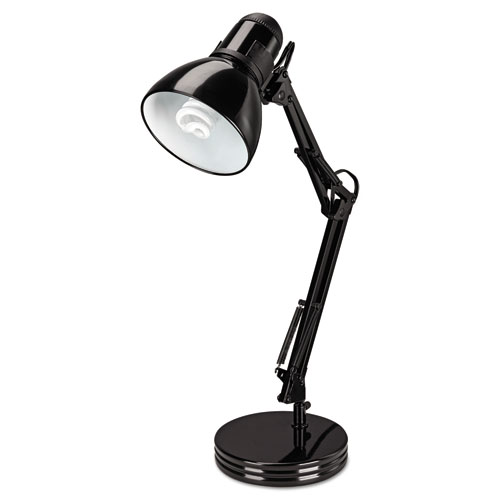 Alera® Architect Desk Lamp, Adjustable Arm, 6.75W X 11.5D X 22H, Black