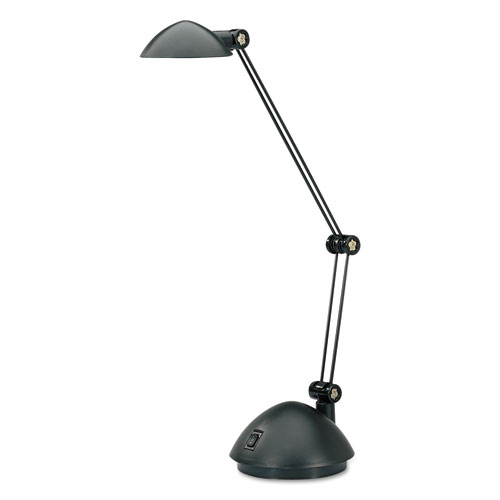 Image of Alera® Twin-Arm Task Led Lamp With Usb Port, 11.88W X 5.13D X 18.5H, Black
