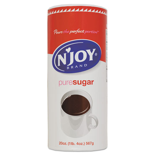 N'Joy Pure Sugar Cane, 22 oz Canisters, 8/Pack