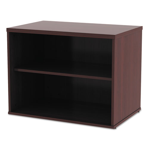 Image of Alera Open Office Low Storage Cab Cred, 29.5w x 19.13d x 22.78h, Mahogany