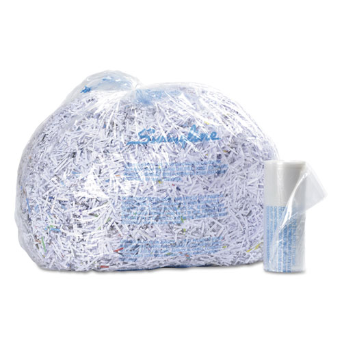 Image of Plastic Shredder Bags for TAA Compliant Shredders, 35-60 gal Capacity, 100/Box