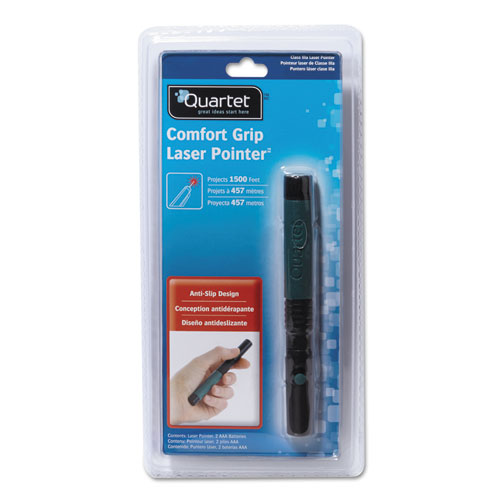 Image of Quartet® Classic Comfort Laser Pointer, Class 3A, Projects 1,500 Ft, Jade Green