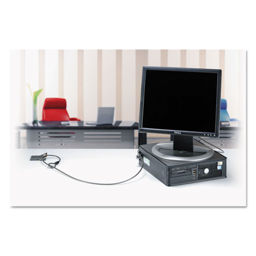 Image of Kensington® Desk Mount Cable Anchor, Gray/White