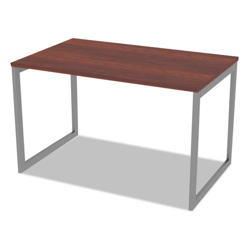 Image of Alera® Open Office Desk Series Adjustable O-Leg Desk Base, 47.25 To 70.78W X 29.5D X 28.5H, Silver