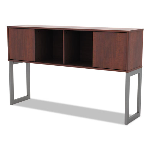 Image of Alera® Open Office Desk Series Hutch, 59W X 15D X 36.38H, Medium Cherry
