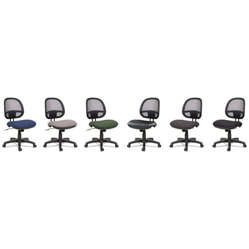 Alera® Alera Interval Series Swivel/Tilt Mesh Chair, Supports Up to 275 lb, 18.3" to 23.42" Seat Height, Black