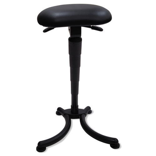 Alera Plus™ Lean-In Sit/Stand Stool, Black with Black Base