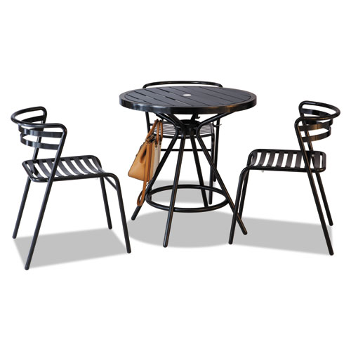 Image of Safco® Cogo Tables, Steel, Round, 30" Diameter X 29.5H, Black, Ships In 1-3 Business Days