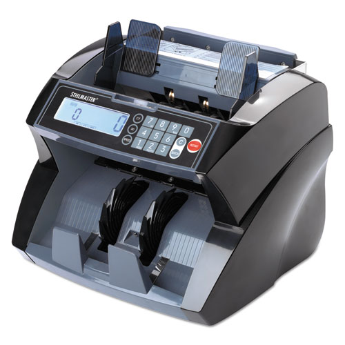 4850 BILL COUNTER WITH COUNTERFEIT DETECTION, 1900 BILLS/MIN, BLACK
