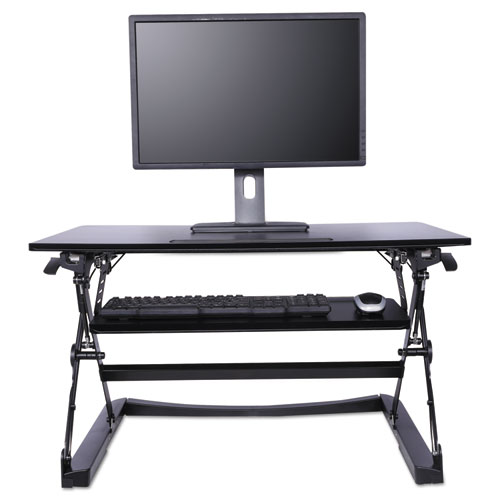 Alera® AdaptivErgo Sit-Stand Lifting Workstation, 35 1/8 x 23 3/8 x 19 5/8,Black