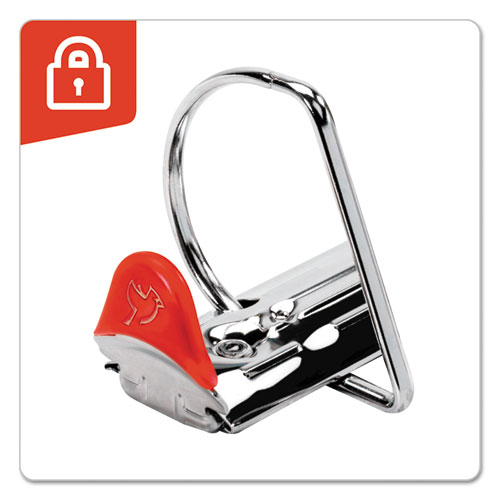Image of Cardinal® Xtralife Clearvue Non-Stick Locking Slant-D Ring Binder, 3 Rings, 1.5" Capacity, 11 X 8.5, White