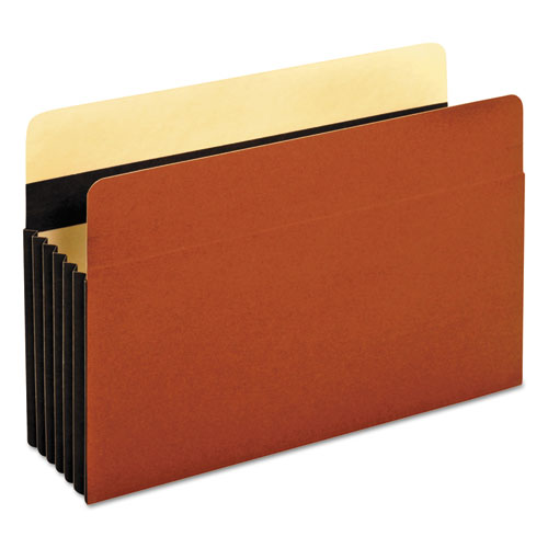 Pendaflex® Heavy-Duty File Pockets, 5.25" Expansion, Legal Size, Redrope, 10/Box