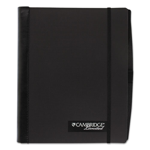 ACCENTS BUSINESS NOTEBOOK, WIDE/LEGAL RULE, BLACK COVER, 9.5 X 6.88, 100 SHEETS
