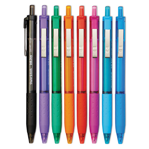 Image of Paper Mate® Inkjoy 300 Rt Ballpoint Pen Retractable, Medium 1 Mm, Assorted Ink And Barrel Colors, 8/Pack