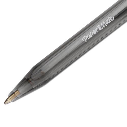 InkJoy 100 RT Retractable Ballpoint Pen, Medium 1mm, Black Ink/Barrel, Dozen