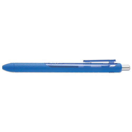 Image of Paper Mate® Inkjoy Gel Pen, Retractable, Medium 0.7 Mm, Blue Ink, Blue Barrel, Dozen
