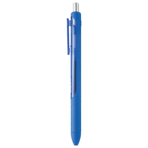 Image of Paper Mate® Inkjoy Gel Pen, Retractable, Micro 0.5 Mm, Blue Ink, Blue Barrel, Dozen