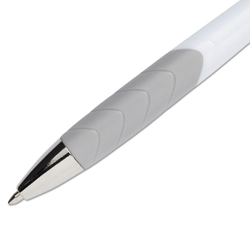 Image of Paper Mate® Inkjoy 700 Rt Ballpoint Pen, Retractable, Medium 1 Mm, Blue Ink, White/Blue Barrel, Dozen