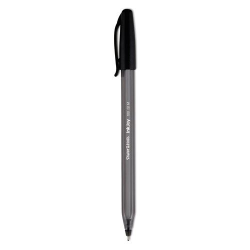 InkJoy 100 Ballpoint Pen, Stick, Medium 1 mm, Black Ink, Black Barrel, Dozen