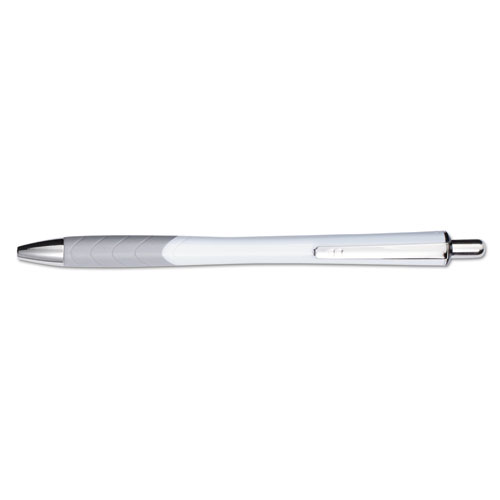 Image of Paper Mate® Inkjoy 700 Rt Ballpoint Pen, Retractable, Medium 1 Mm, Black Ink, White Barrel, Dozen