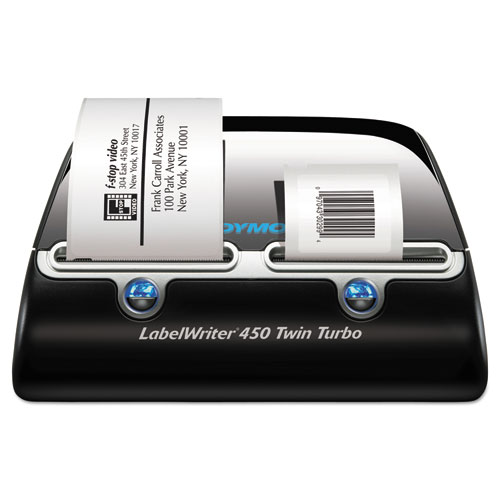 Image of LabelWriter 450 Twin Turbo Label Printer, 71 Labels/min Print Speed, 5.5 x 8.4 x 7.4