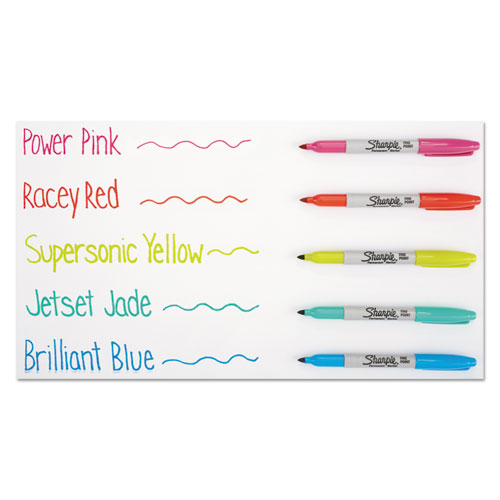 Image of Fine Tip Permanent Marker, Fine Bullet Tip, Assorted Limited Edition Color Burst and Classic Colors, 24/Pack