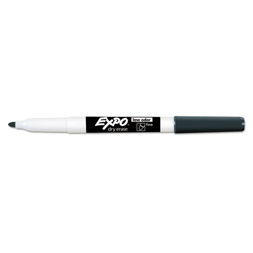 Image of Expo® Low-Odor Dry-Erase Marker Value Pack, Fine Bullet Tip, Black, 36/Box