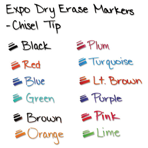 Low-Odor Dry-Erase Marker, Ultra Fine Point, Black, 4/Pack 
