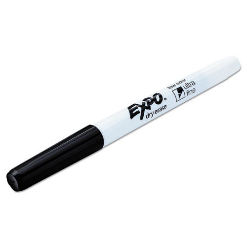 Image of Expo® Low-Odor Dry-Erase Marker, Extra-Fine Bullet Tip, Black