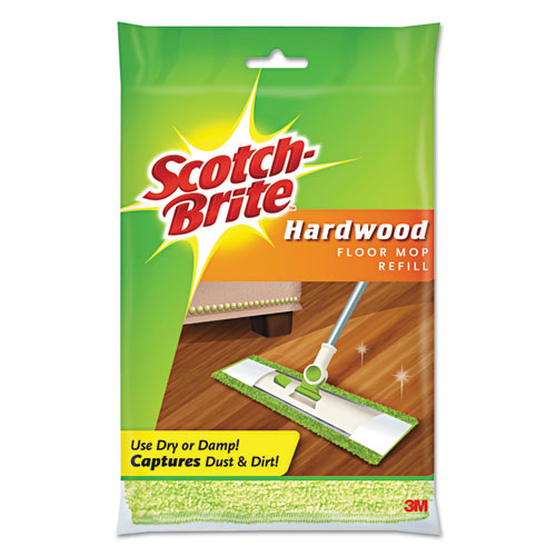 Scotch-Brite® Hardwood Floor Mop Refill, Microfiber