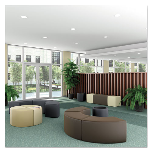 ALERA WE SERIES COLLABORATION SEATING, RECTANGLE BENCH, 36W X 18D X 18H, CHESTNUT