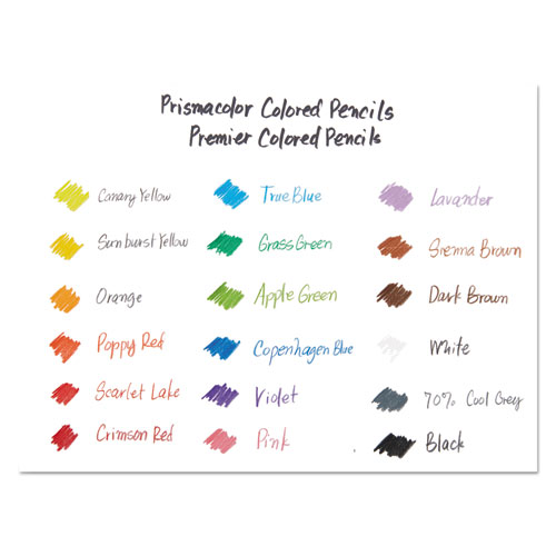 Image of Prismacolor® Premier Colored Pencil, 0.7 Mm, 2H (#4), Assorted Lead/Barrel Colors, 72/Pack