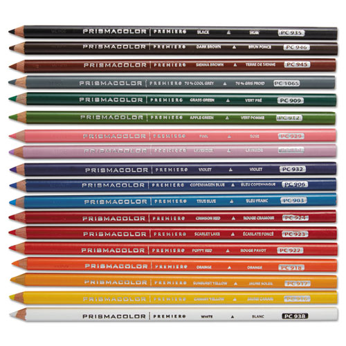 Premier Colored Pencil, 0.7 mm, 2H (#4), Assorted Lead and Barrel Colors, 72/Pack